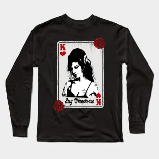 Vintage Card Amy Whinehouse Long Sleeve T-Shirt